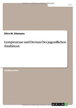 portada Lernprozesse Und Devianz Bei Jugendlichen Straftatern (German Edition)