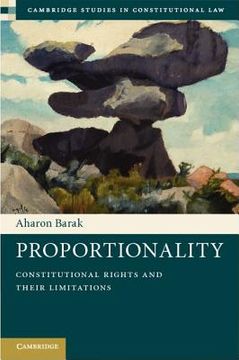 portada Proportionality Hardback (Cambridge Studies in Constitutional Law) (en Inglés)