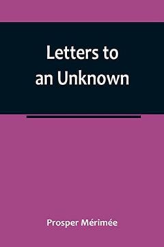 portada Letters to an Unknown (en Inglés)