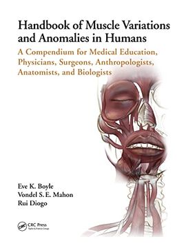 portada Handbook of Muscle Variations and Anomalies in Humans: A Compendium for Medical Education, Physicians, Surgeons, Anthropologists, Anatomists, and Biologists (en Inglés)