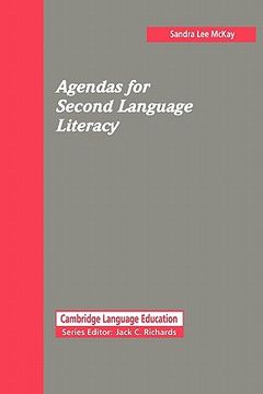 portada Agendas for Second Language Literacy (Cambridge Language Education) (en Inglés)