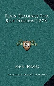 portada plain readings for sick persons (1879) (en Inglés)