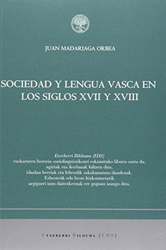 portada Sociedad y Lengua Vasca en los Siglos Xvii y Xviii (Etxeberri Bilduma)