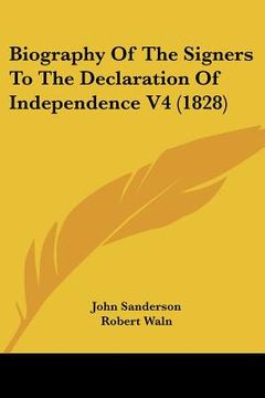 portada biography of the signers to the declaration of independence v4 (1828) (en Inglés)