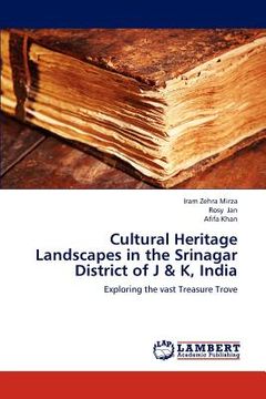 portada cultural heritage landscapes in the srinagar district of j & k, india (in English)