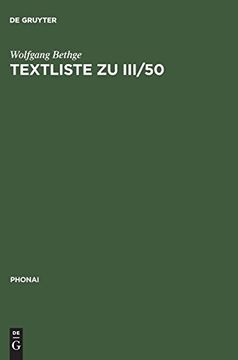 portada Textliste zu iii (en Alemán)