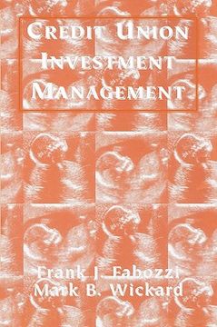 portada credit union investment management (en Inglés)
