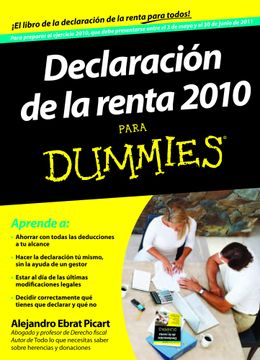 portada declaracion de la renta 2010 para dummies