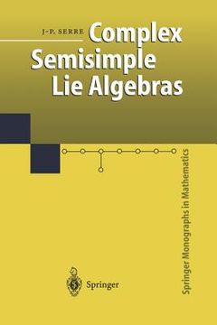portada Complex Semisimple Lie Algebras (springer Monographs In Mathematics) (en Inglés)
