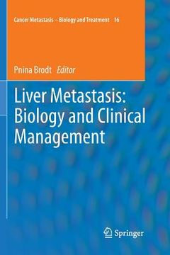 portada Liver Metastasis: Biology and Clinical Management (in English)