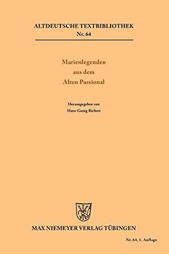 portada Marienlegenden aus dem Alten Passional (en Alemán)