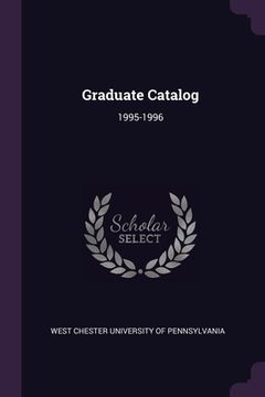 portada Graduate Catalog: 1995-1996 (en Inglés)