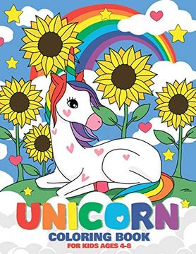 portada Unicorn Coloring Book: A Unicorn Coloring Activity Book for Kids Ages 4-8 (en Inglés)