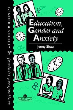 portada education, gender and anxiety (en Inglés)