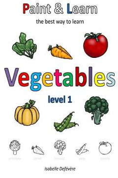 portada Paint & Learn: Vegetables (level 1) (en Inglés)