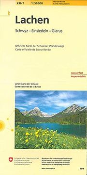 portada Lachen (2018): Schwyz - Einsiedeln - Glarus. Offizielle Wanderkarte der saw