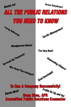 portada all the public relations you need to know to run a company successfully! (in English)