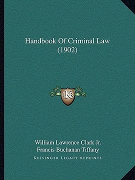 portada handbook of criminal law (1902)