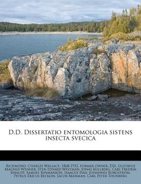 portada D.D. Dissertatio Entomologia Sistens Insecta Svecica (en Latin)