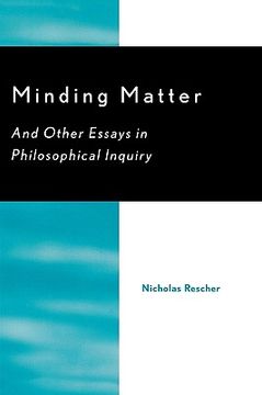 portada minding matter: and other essays in philosophical inquiry (en Inglés)