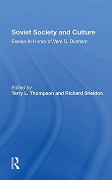 portada Soviet Society and Culture: Essays in Honor of Vera s. Dunham (en Inglés)