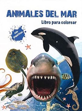 portada Animales del Mar: Libro Para Colorear (in Spanish)