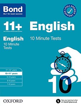 portada Bond 11+: Bond 11+ 10 Minute Tests English 10-11 Years (Bond: 10 Minute Tests) (en Inglés)