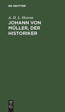 portada Johann von Müller, der Historiker 