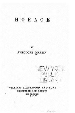 portada Horace (en Inglés)