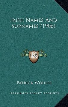 portada irish names and surnames (1906) (en Inglés)
