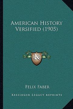 portada american history versified (1905) (in English)