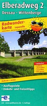 portada Radwanderkarte Elberadweg 2 Dessau-Wittenberge: Mit Ausflugszielen, Einkehr- & Freizeittipps, Reissf (en Alemán)