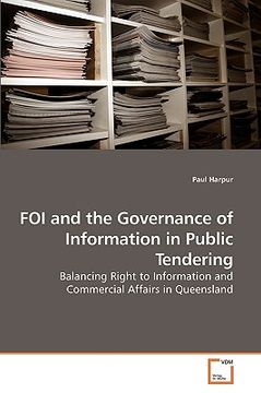 portada foi and the governance of information in public tendering (en Inglés)
