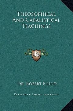 portada theosophical and cabalistical teachings (en Inglés)
