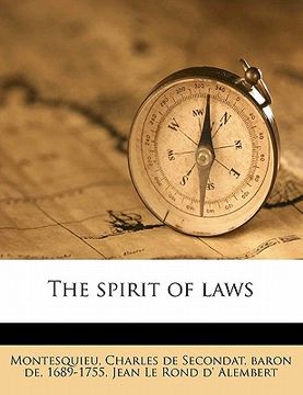 portada the spirit of laws volume 2 (en Inglés)