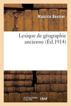 portada Lexique de Géographie Ancienne