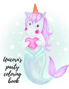 portada Unicorn's party coloring book (en Inglés)