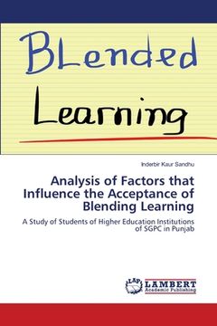 portada Analysis of Factors that Influence the Acceptance of Blending Learning (en Inglés)