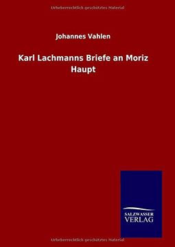 portada Karl Lachmanns Briefe an Moriz Haupt