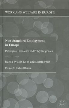 portada Non-Standard Employment in Europe: Paradigms, Prevalence and Policy Responses (en Inglés)