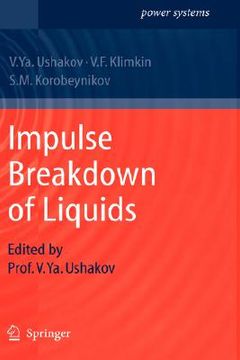 portada impulse breakdown of liquids (en Inglés)