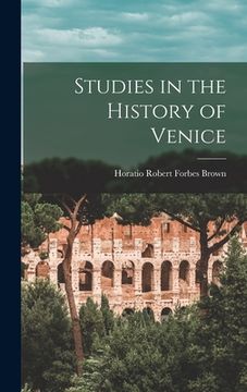 portada Studies in the History of Venice