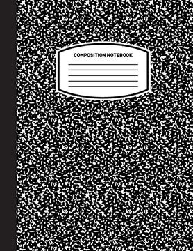 portada Classic Composition Notebook: (8. 5X11) Wide Ruled Lined Paper Notebook Journal (Black) (Notebook for Kids, Teens, Students, Adults) Back to School and Writing Notes 