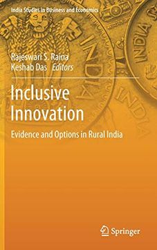 portada Inclusive Innovation: Evidence and Options in Rural India (India Studies in Business and Economics) (en Inglés)