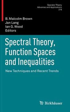 portada spectral theory, function spaces and inequalities