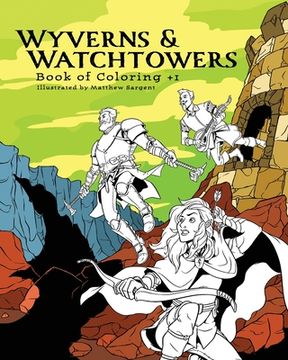 portada Wyverns and Watchtowers: Book of Coloring +1 (en Inglés)