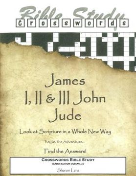 portada Crosswords Bible Study: James, I, II and III John and Jude Leader Book (en Inglés)