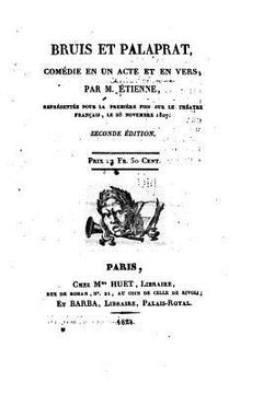 portada Bruis et Palaprat, comédie en un acte et en vers (en Francés)