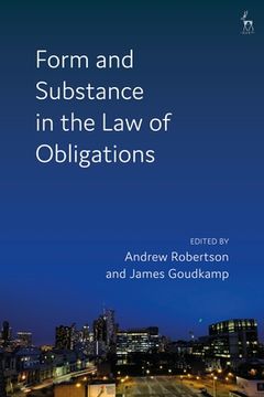 portada Form and Substance in the Law of Obligations (in English)