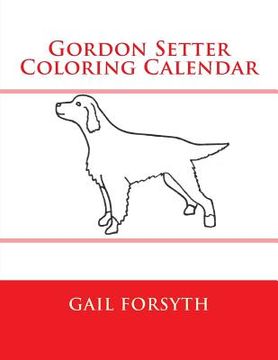 portada Gordon Setter Coloring Calendar (in English)